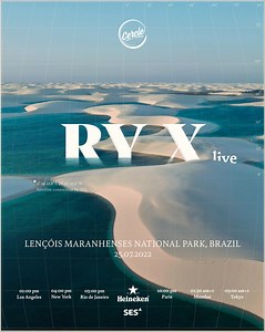 4K views · 552 reactions | Excited to be heading to Brazil for this once in a lifetime streamed show with Cercle I will be performing with a string quartet and band from deep within this landscape of dunes and bluest waters among 380,000 acres of protected land known as Lençóis Maranhenses National Park how beautiful and majestic this world is… see you on the live stream !!! 懶 | RY X | Facebook