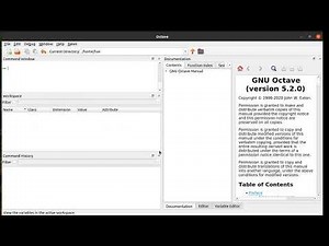 Octave configuring workspace