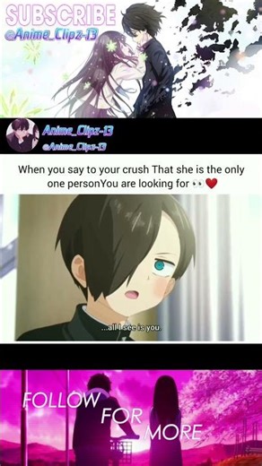 The Way She Blushes 🥰❤️ #animemoments #animeedit #anime #animeshorts