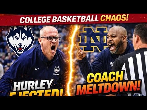 College Basketball Chaos! Hurley Ejected + Notre Dame Coach Meltdown from "The Basement"
