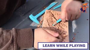 Gemstone Dig Kit - STEM Educational Science Toys - Excavate 12 Real Gems & Crystals - Gemology & Rock Mining Digging DIY Activity - Archaeology Geology Party Favors Gift for Age 3+ Boys, Girls, Kids