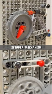 LEGO Stepper Mechanism Demonstration #lego #legotechnic #mechanism #mechanical #stepper #creatove | Bricks Master Builders