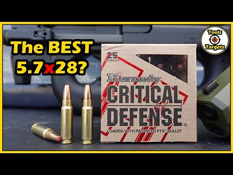 Did This AMMO Change My Mind?...NEW! Hornady Critical Defense 5.7x28 Self-Defense Ammo Test!