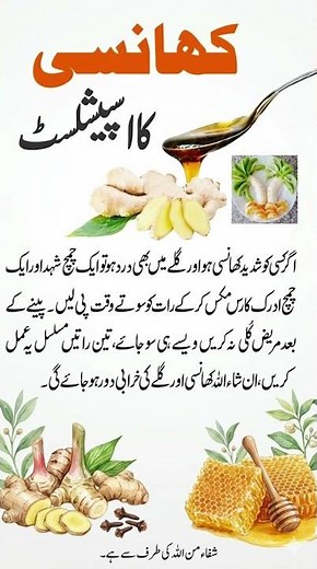 Cough & Sore Throat Home Remedy | Honey and Ginger Natural Treatment