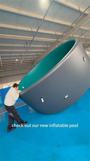 No need for construction, sturdy and wear-resistant, inflates in 15 minutes. #inflatablepool #pool