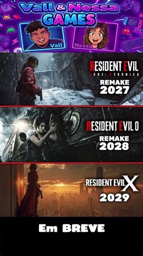 🚨 FUTURO INSANO de RESIDENT EVIL! 🔥 Code Veronica Remake 2027 → RE0 2028 → RE10 2029! 😱