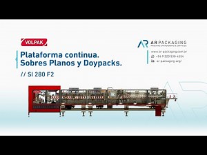 VOLPAK SI 280 F2 • Máquina envasadora para sobres planos y doypacks. @AR-Packaging