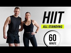 1 HOUR ALL STANDING CARDIO HIIT Workout at Home | Burn 1000 CALORIES