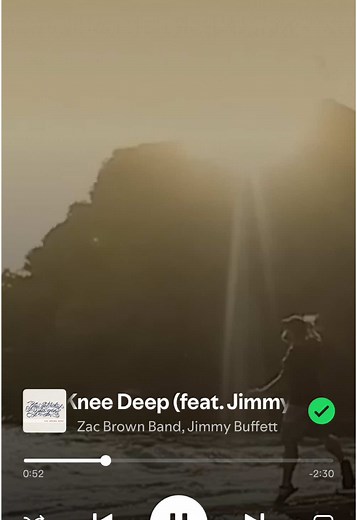Wishing I was knee deep in the water somewhere😮‍💨🔥 @jimmybuffett @Zac Brown Band #spotify #kneedeep #jimmybuffett #zachbrownband