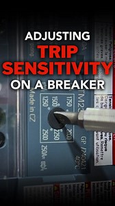 Adjusting The Trip Sensitivity of a Breaker - LINK in bio #electricianu #electricians #electrician #electricalcontractor #electricalcontractors #electriciansofamerica #electriciansofinstagram #sparky #sparkylife #electricianshit #electricianlife #electricaltheory #siemens #siemenselectric#panel #electricalpanel | Electrician U