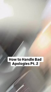 167K views · 12K reactions | how to handle bad apologies (part 2) 1. the toxic apology → “i’m willing to accept an apology.” 2. the justifying apology → “that sounds like an excuse, not an apology.” 3. the conditional apology → “for me, there is no if.” know the difference. hold your ground. | Jefferson Fisher | Facebook