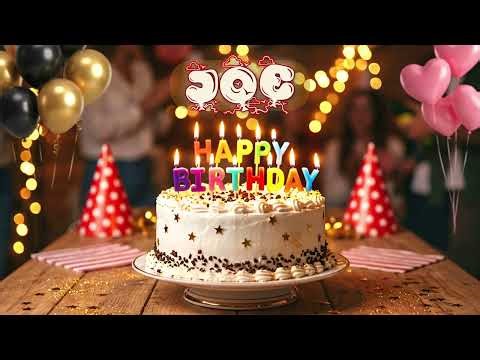 Happy Birthday Joe Personalized Cake Cutting Song