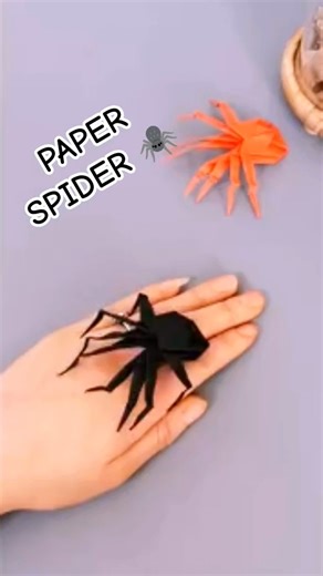 ORIGAMI PAPER SPIDER #shorts #diy #paper #craft #trending #viral #usa #nailart #music #youtube #1m