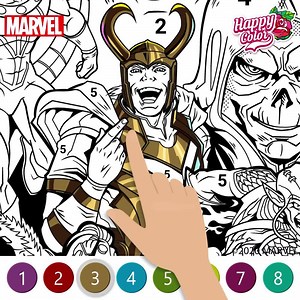 92K views · 5.4K reactions | Hi, Happy Color fans! We are happy to announce a NEW MARVEL PACK — VILLAINS! The new pack comes with a twist — this time we’ll be coloring baddies! Please welcome Hela, Loki, Doctor Octopus, Venom, Magneto and many more Super Villains to Happy Color! Are you excited about the new pack? Share your opinion in the comments! | Happy Color - Color by Number | Facebook