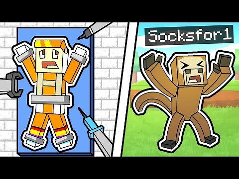 I WAS TURNED INTO A MONKEY ON THE SOCK SMP (minecraft)