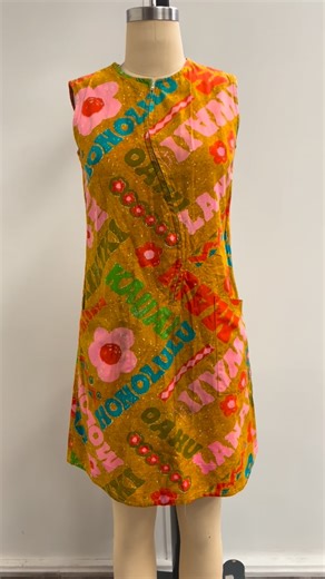 Venus in Vintage | SOLD. This amazing 60s Surf Line Hawaiian dress is hitting the shop tonight! Such a fun mod print, and it has the coolest wavy zipper which... | Instagram