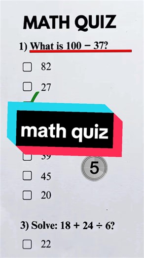 Can You Ace This Math Quiz?