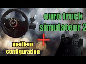 (logitech driving force pro) placement et configuration pour EURO TRUCK SIMULATEUR