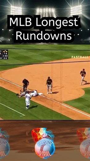 MLB Longest Rundowns #baseballlife #mlb #baseball #beisbol | Beisbol Viral