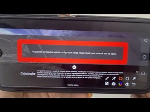 Fix Acquisition of resource update configuration failed. Please check your network and try again