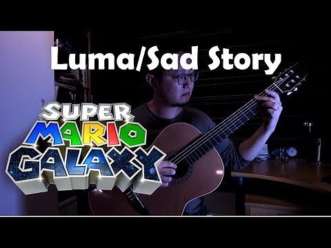 Super Mario Galaxy: Luma/Sad Story Medley (Rosalina's Theme) - Classical Guitar Solo w/ tabs