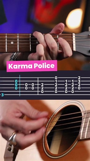 Karma Police - Radiohead Guitar Lesson with Tabs