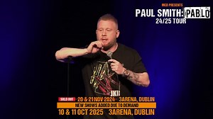 🔸ON SALE NOW🔸 Paul Smith Comedian continues his Pablo Tour, returning to #3Arena on Friday, 10 & Saturday, 11 October 2025. Don't miss his funniest tour yet! 🎟️ https://bit.ly/4f6SU6R | 3Arena