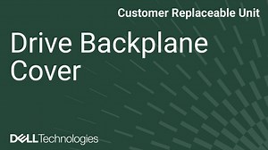 How to replace the drive backplane cover on a PowerEdge R470