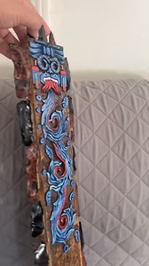 Aztec Tlaloc Macuahuitl The name is derived from the Nahuatl language and means "hand-wood". Its sides are embedded with prismatic blades traditionally made from obsidian. Obsidian is capable of producing an edge sharper than high quality steel razor blades. | Mexican Indigenous Truth