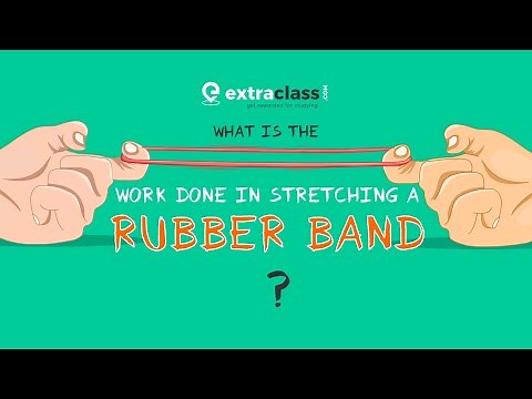What is the work done in Stretching a Rubber Band | Physics | Extraclass.com