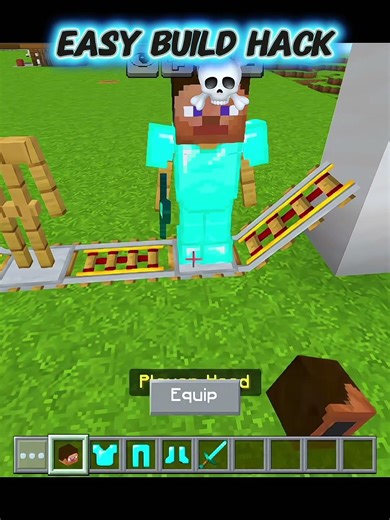 Minecraft Easy Build Hack 💀 #minecraft #amazing #shorts