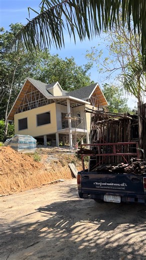 ลงงานใหม่กันสักหลังหลาว🙏🏻🙏🏻 #ช่างฝ้ากระบี่ #รับติดฝ้าเพดานทุกชนิด #ไม้เทียม