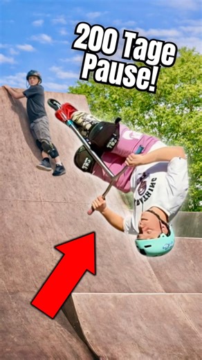 First FLAIR after 200 days…Fail?!😱🛴 #scooter #scootering #skatepark