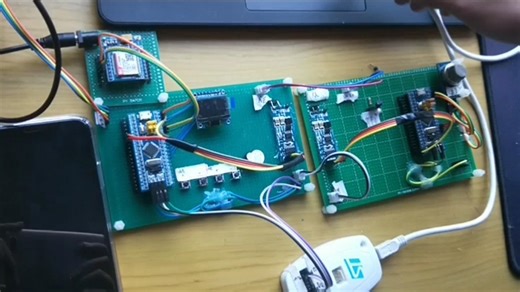 stm32f103c8t6t 通过rs485进行modbus通信主机和从机进行温度和浓度的数据传输，上位机与单片机进行串口通信
