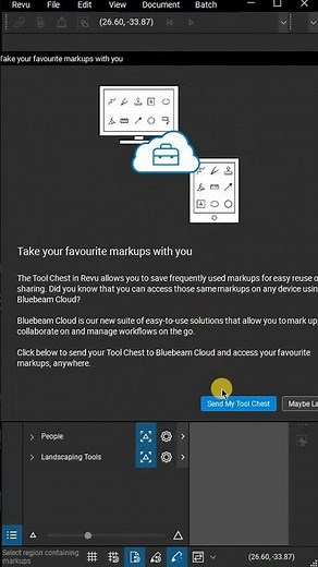 Send Tool Sets to Bluebeam Cloud in Bluebeam Revu #shorts