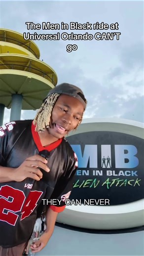 The Men in Black ride at Universal Orlando can’t ever go 😤 #universalorlando #meninblack #universalstudios #orlando #themepark