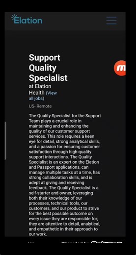 Support Quality Specialist Opportunity! #remotejobs #wfh #highschool #hiring2024