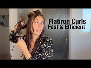 Flat Iron Curls Tutorial – Quick, Smooth & Long-Lasting Waves