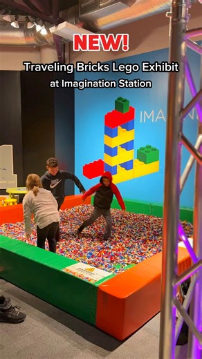 3.9K views · 22 reactions | The NEW Traveling Bricks exhibit made from 1 MILLION LEGO Bricks Free with regular Imagination Station admission! #travelingbricks #lego #imaginationstation #lego | Imagination Station Toledo | Facebook