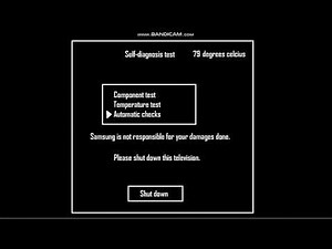 2021 Samsung Smart TV overheating killscreen remake