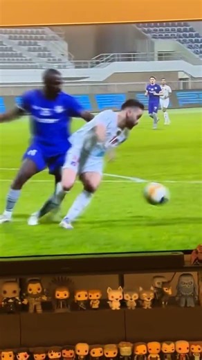 Player literally flies off the ground #shorts #football #insane