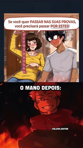 Deu bom pro garotão rs #find #animes #memes