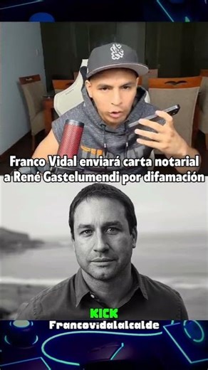 Franco Vidal will send a notarized letter to René Gastelumendi for defamation 🔥🔥#francovidalalcalde