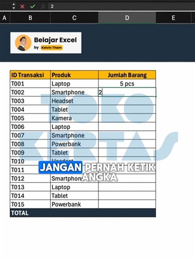Mengetik angka dan teks manual di Excel = buang waktu rawan error. Gunakan fitur otomatisasi agar kerja lebih akurat dan efisien. Excel bukan soal cepat ngetik, tapi pintar mengolah data. Tonton video tutorialnya dan upgrade skill Excel kamu sekarang! Sumber: kelvintham27 #excelskill #dataprocessing #officeproductivity #excelindonesia