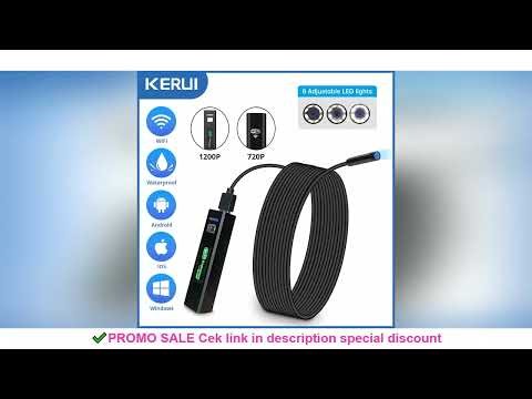 KERUI 1200P/720P WiFi Endoscope Waterproof Inspection Snake Mini Camera USB Borescope for Car for Ip