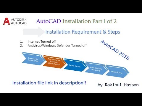 How to install AutoCAD Part 1 of 2 #autocad #installation #autocad2018 #howtoinstall_AutoCAD