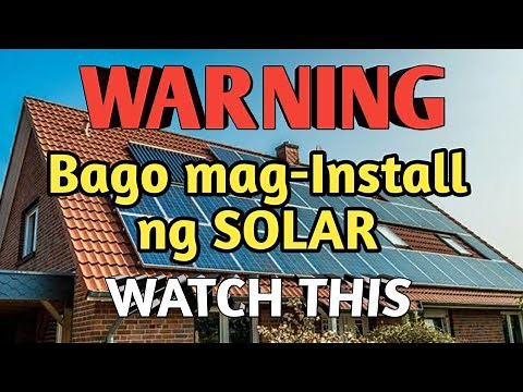 SOLAR 101.. BASIC INTRODUCTION GUIDE sa mga Gustong Mag-Install ng SOLAR POWER SYSTEM