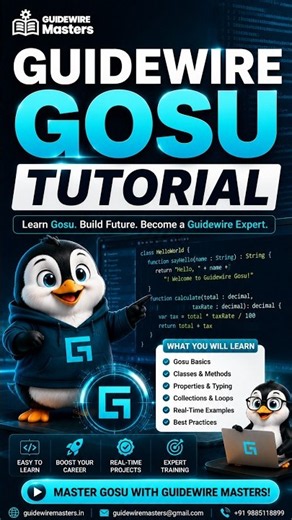 Guidewire Gosu Tutorial 2026 | Basics, Syntax & Real-Time Examples