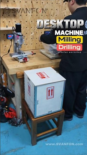 SVANFON Tiny Precision Bench Drill-Mill, Drill Press, Small Milling, Drill-Mill Combo, Home Tool DIY