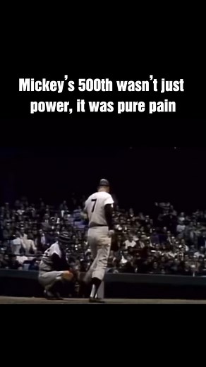Mickey Mantle's painful hobble around the bases after his 500th home run starkly contrasted his legendary speed. #baseball #MLB | MLB Throwbacks